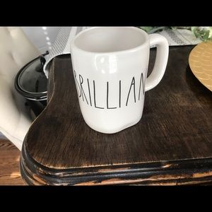 Rae Dunn Mug “Brilliant” Large Letters